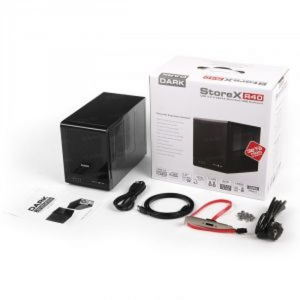 Dark Quad RaidBox  4 x 3.5" HDD Yuvalı USB 3.0 - eSATA RAID Destekli HDD Kutusu - 2