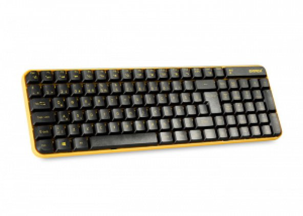 EVEREST KM-4835 KM-4835 Siyah/Turuncu Kablosuz Q Multimedia Klavye + Mouse Set - 2