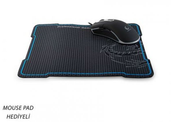 Rampage SGM-RX7 Usb Siyah 4500 DPI Gaming Mouse Pad ve Oyuncu Mouse - 3