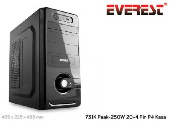 Everest 731K Peak-250W 20+4 Pin P4 Kasa - 3