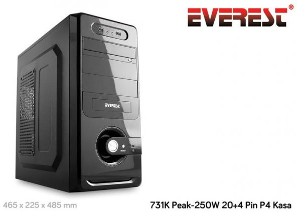Everest 731K Peak-250W 20+4 Pin P4 Kasa - 6