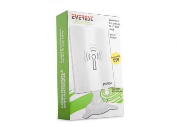 Everest EWN-720 150 Mbps 8m Usb Uzatma Kablolu Kablosuz Adaptör - 6