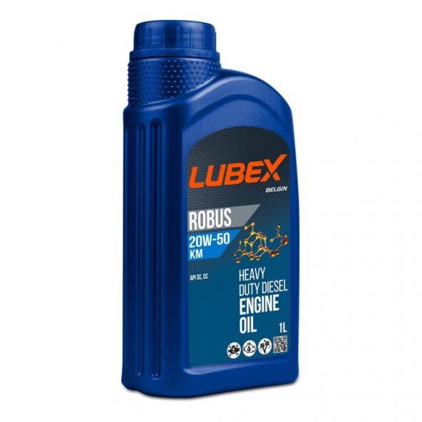 Lubex Robus KM 20W-50 1 Lt Mineral Motor Yağı (4 Adet) - 2
