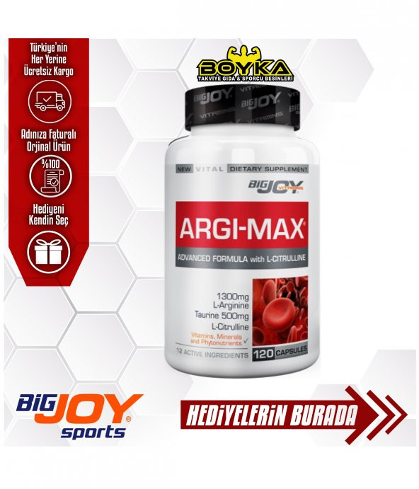 Bigjoy Argimax 120kapsül Haci̇m Aldırıcı (Skt:06/21) + Hedi̇ye