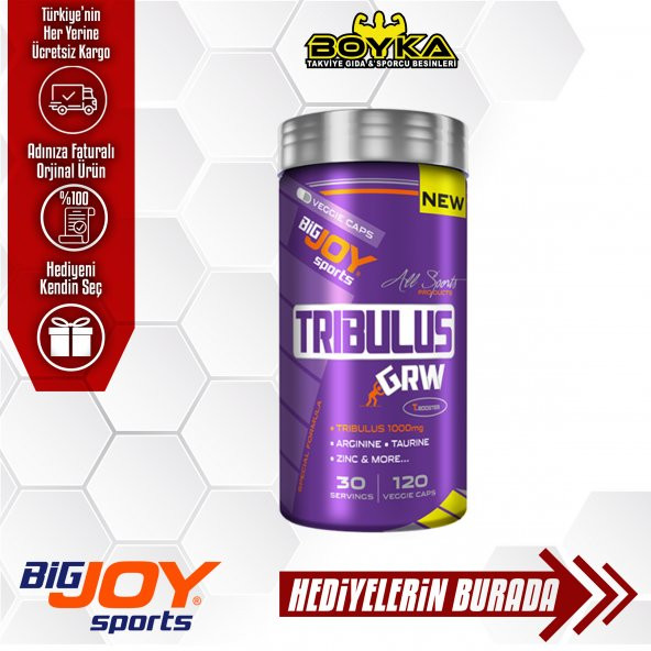 Bigjoy Tribulus Grw 120 Kapsül (Skt:07/21) + Hedi̇ye