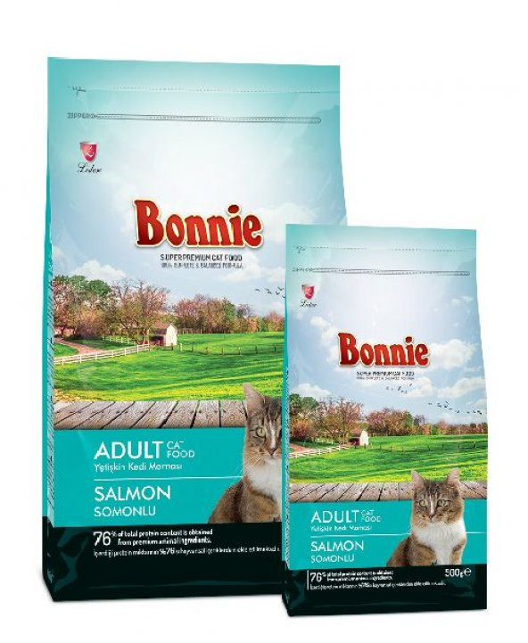 Bonnie Somonlu Yetişkin Kedi Maması 15 kg
