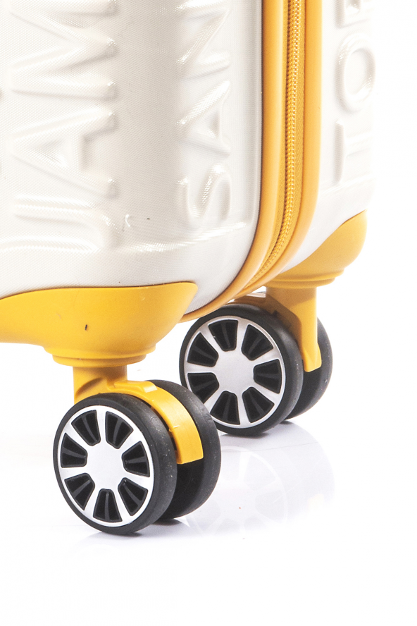 Ççs 05167 Beyaz Büyük Boy Abs Valiz - 6