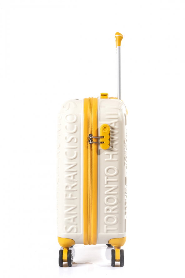 Ççs 05167 Beyaz Büyük Boy Abs Valiz - 4