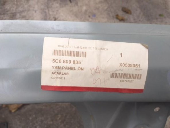 VW  JETTA 2010 SONRASI SOL YAN SAC  FRANGARD 5C6809835 - 2