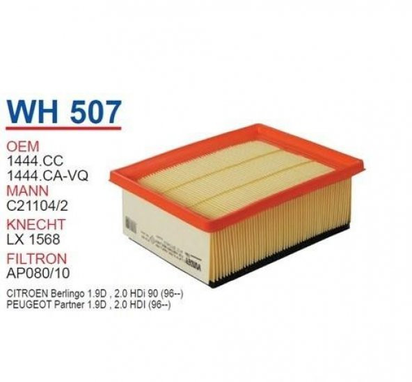HAVA FILTRESI (PARTNER+BERLINGO=1.9 D+2.0 HDI )SUNGERLI 1444.CA - 2