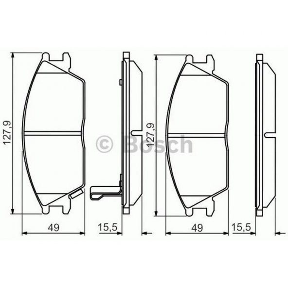 Bosch Hyundai Getz Ön Fren Balatası Takımı 2000-2011 - 2