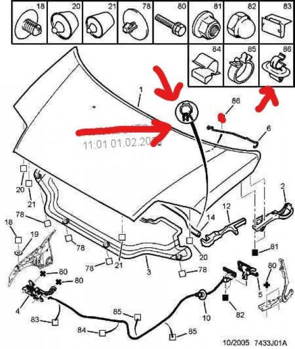 PEUGEOT 407 Kaput Dayama SEGMANI 2004 - 2011(792834) - 6