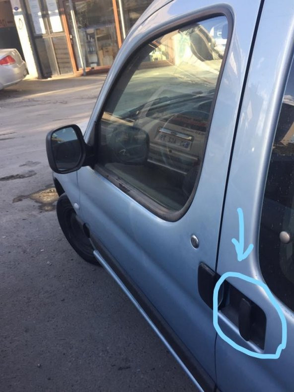 PEUGEOT PARTNER  SOL SÜRGÜLÜ KAPI DIS ACMA KOLU  1996-2008 - 5