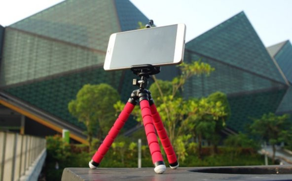 Telefon ve Kamera İçin Sünger Ayaklı Akrobat Tripod (19 cm)