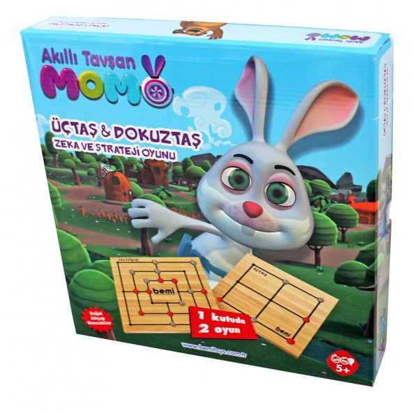Bemi 1710 Zeka Oyunu Üçtaş - Dokuztaş Akıllı Tavşan Momo