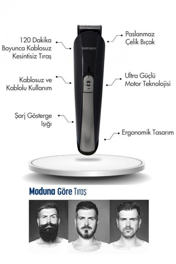Goldmaster GM-7171 FİLİNTA 9in1 Erkek Bakım Seti - 3