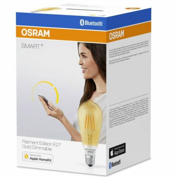 OSRAM Smart+ Family Apple HomeKit Flament Edison E27 Ampul