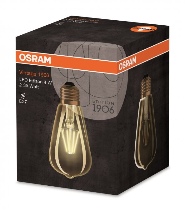 Osram Led Vintage Edıson 4.5 W Rustik Ampul Normal Duy Sarı Işık