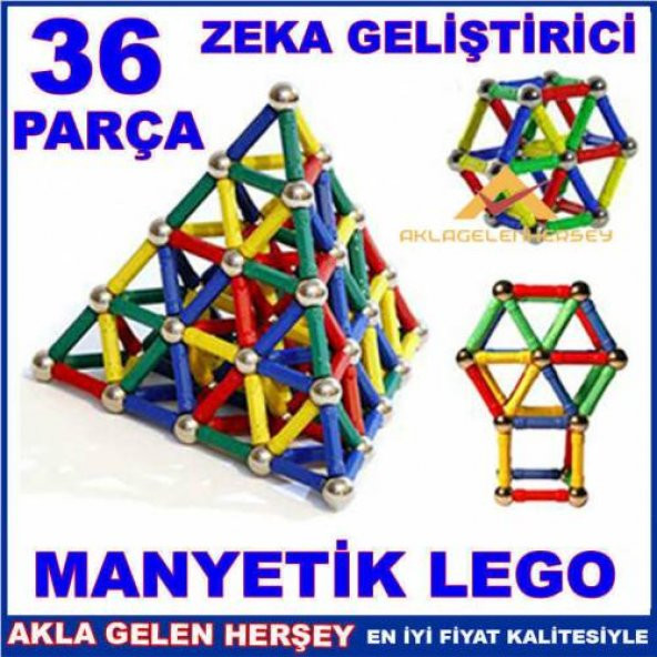 3 boyutlu mıknatıslı metal lego,3D yapılandırma lego seti 37 parç