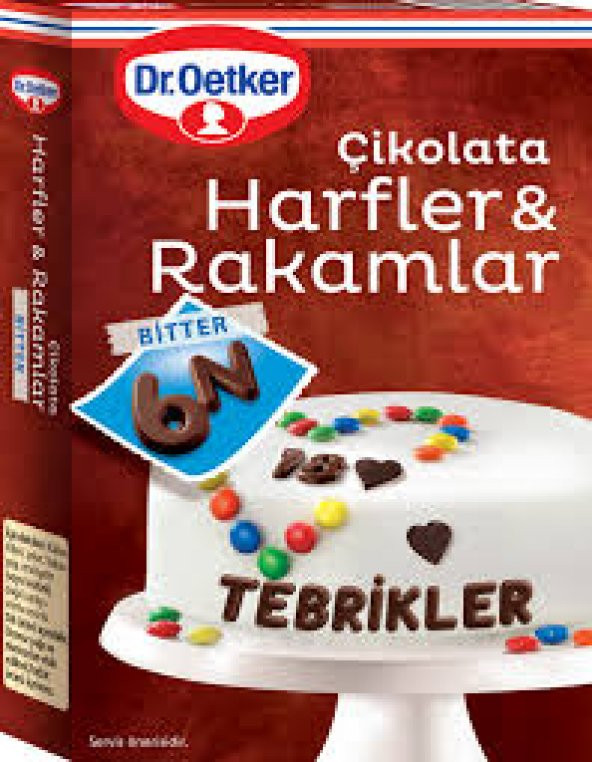 Dr. Oetker Çikolata Harf & Rakamlar 60 Gr x 2 Pkt - 1