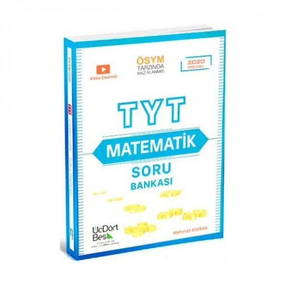 ÜçDörtBeş Yayınları TYT Matematik Soru Bankası ÖSYM Tarzında Hazırlanmış