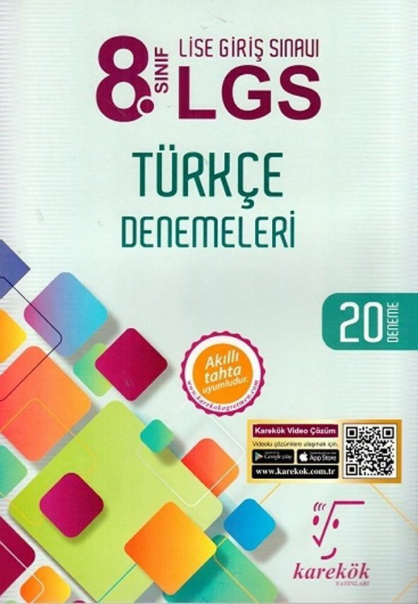 Karekök Yayınları 8. Sınıf LGS Türkçe Denemeleri