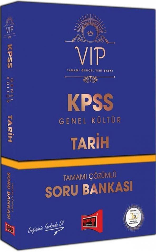 Yargı Yayınları KPSS Genel Kültür Tarih VIP Tamamı Çözümlü Soru Bankası