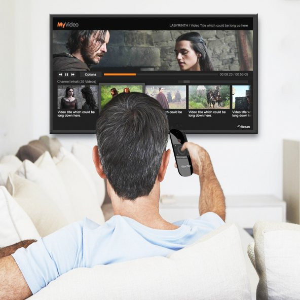 Wechip W1 2.4G Kablosuz Klavye Uzaktan Kumanda Air Mouse - 6