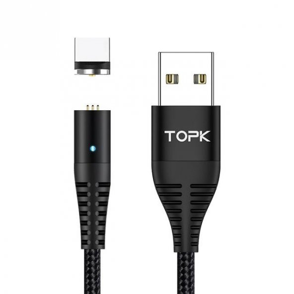 TOPK Type-C USB Manyetik Mıknatıslı 5A Hızlı Şarj ve Data Kablosu