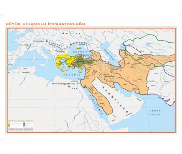 Büyük Selçuklu İmparatorluğu 70x100cm