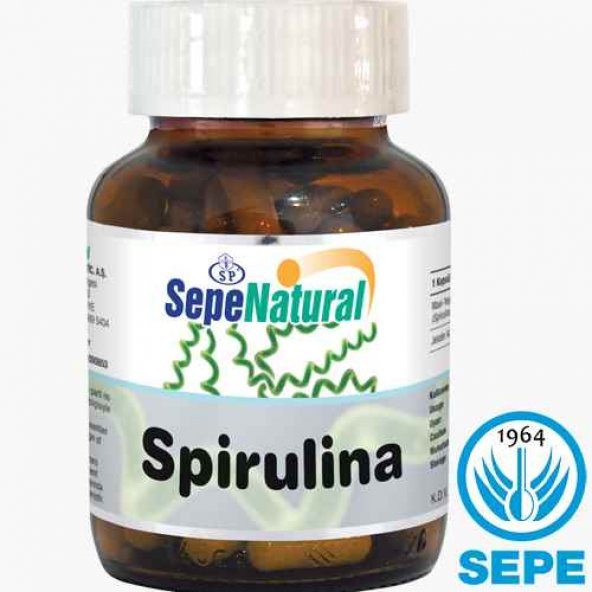 Spirulina 90 Kapsül 380 mg SEPE NATURAL Siprulina Yosun Hapı