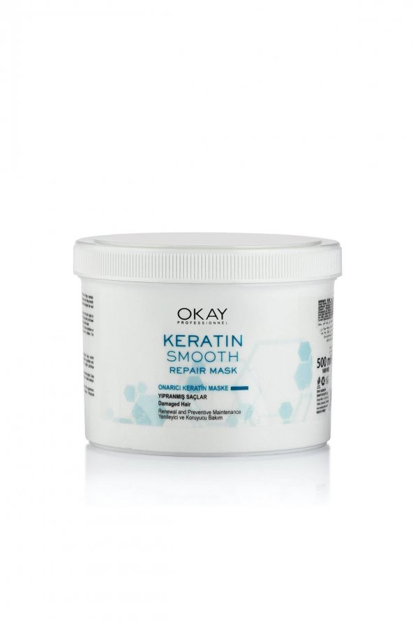 Okay Keratin Smooth Onarıcı Saç Maskesi 500 ml. - 2