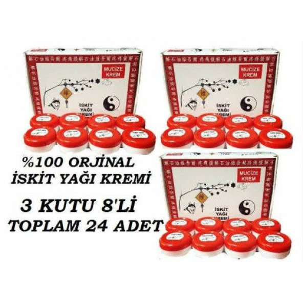 3 Kutu İskit Yağı Kremi - Mucize Krem Ağrı Masaj Kremi 10lu Paket