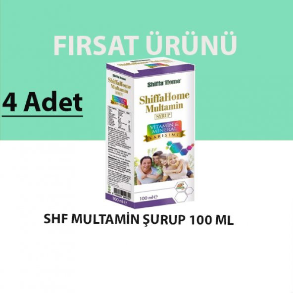 Shiffa Home Multamin Vitamin&Mineral Şurubu (4 Adet)