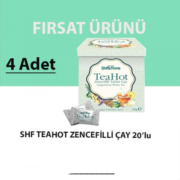 Shiffa Home Teahot Zencefilli Çay 20 li (4 Adet)