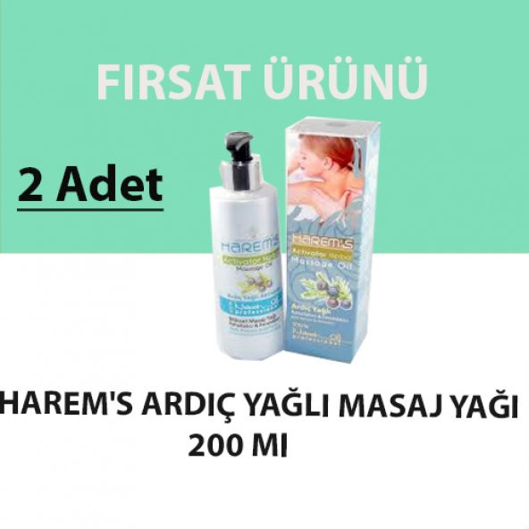 Ardıç Yağlı Masaj Yağı 200ml (2 Adet)