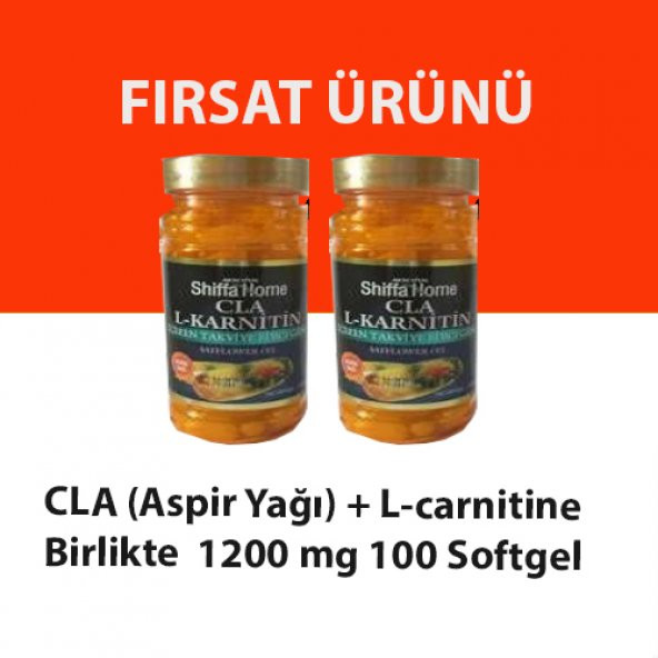 CLA Aspir Yağı + Lcarnitine 100 Softgel (2 Adet)