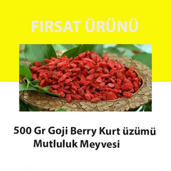 Goji Berry Kurt Üzümü Mutluluk Meyvesi 500 Gr