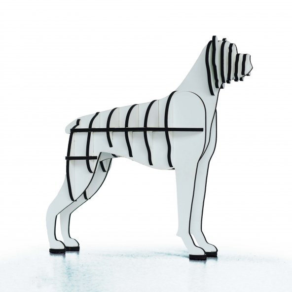 3D Köpek, 3 Boyutlu Ahşap Puzzle, Dekorasyon, Ahşap Oyuncak, Dekorasyon Ürünü