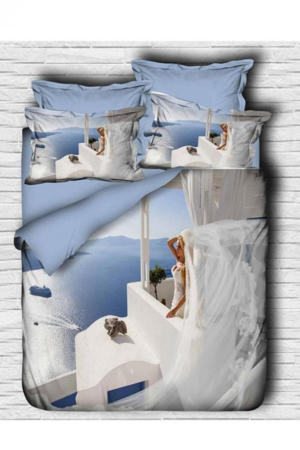 Best Class Dijital Baskılı 3d Çift Kişilik Nevresim Takımı Honeymoon - 2