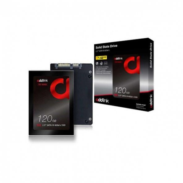 ADDLINK 120 GB  3D NAND AD120GBS20S3S SSD 510/400  ADINIZA FATURALI SIFIR ORJİNAL