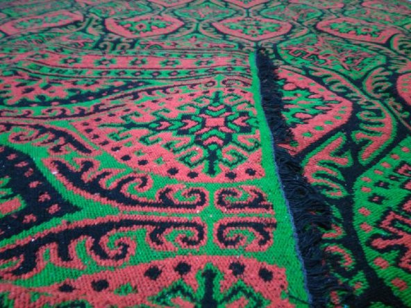 Hatayi Desen 3 mekik makine dokuması Kalın Kilim - 4