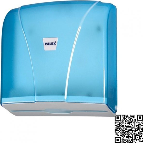 Palex Z Katlı Havlu Dispenseri Şeffaf Mavi