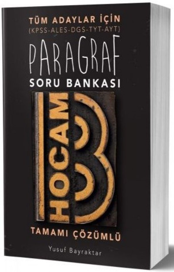 Benim Hocam Yayınları 2019 Tüm Adaylar İçin Paragraf Tamamı Çözümlü Soru Bankası