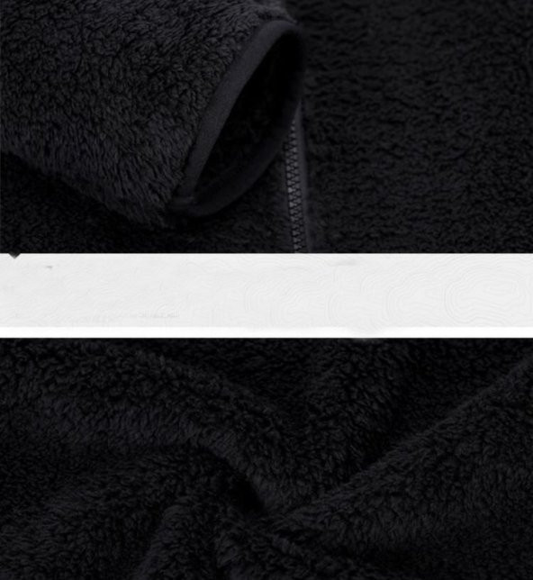 Kadın Lacivert Hırka Sweatshirt, Bayan Peluşlu Polar Sweat - 6