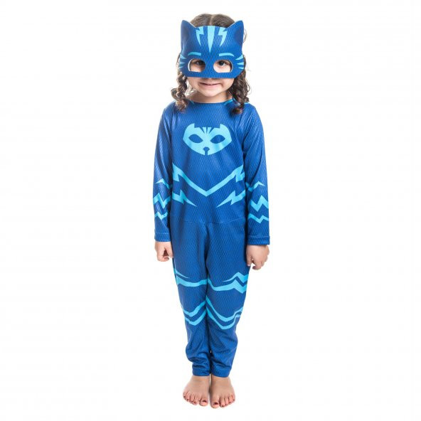 Mavi Pj Masks Kostüm - Mavi Pijamaskeliler Kostümü-Pjamasks Kostü - 2