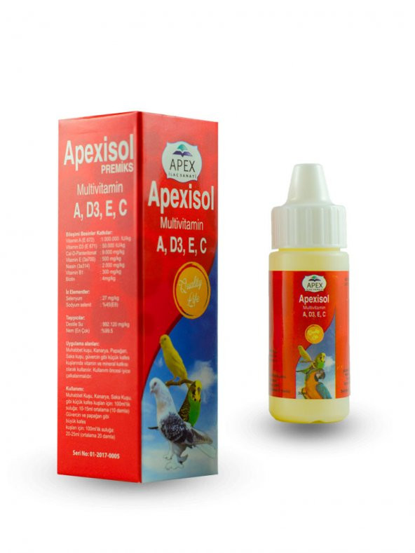 Apex Apexisol Sıvı Kuş Vitamini