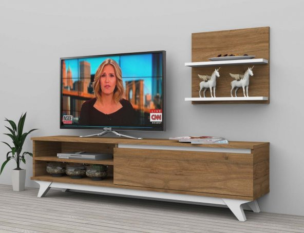 Dekoramis KARTEL Tv Ünitesi 160cm Amalfi-Beyaz