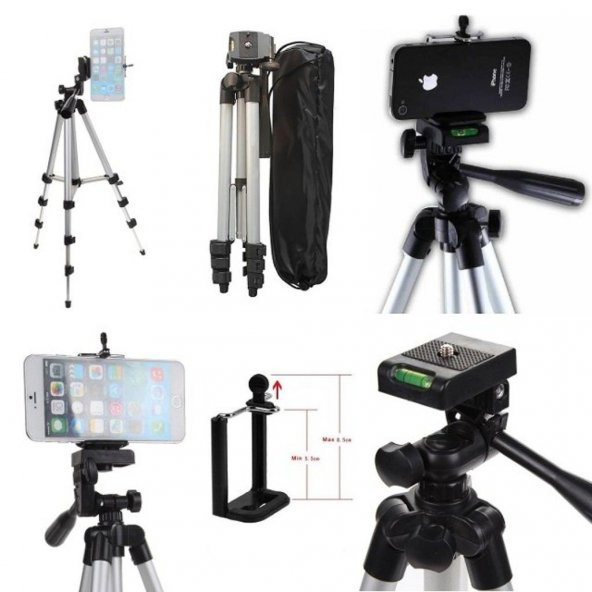 150 CM Kamera Telefon Tripodu Tripot Fotoğraf - 4