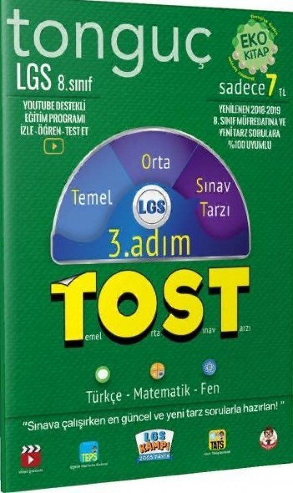 Tonguç Akademi 8. Sınıf LGS Tost 3. Adım